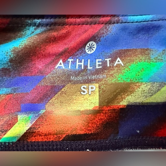 Athleta Colorburst Sonar Yoga/Running Leggings - Picture 6 of 7